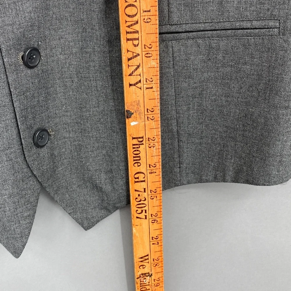 Topman Men’s Vest Waistcoat Size 40 Gray Preppy Academia‎ Classic Waist Coat